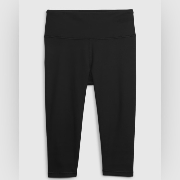 GapFit High Rise Power Crop Leggings Black - Picture 7 of 13